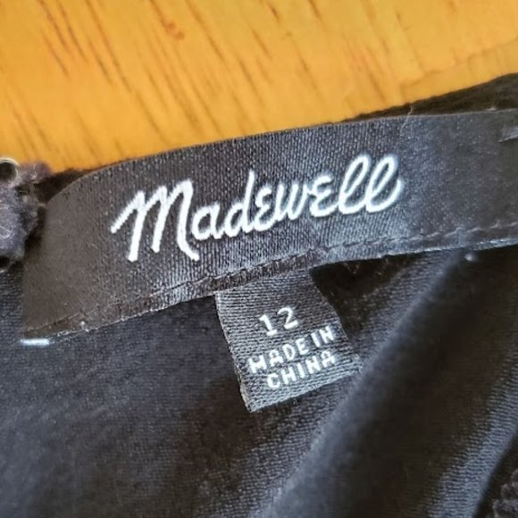 Madewell Smocked Crop Black Jumpsuit - Picture 7 of 8
